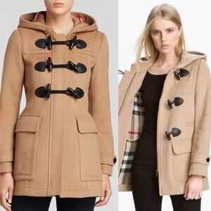 Women's Tan Toggle Coat